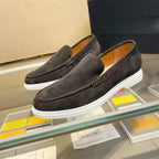 Damen Mokassin Sneakers aus feinem Wildleder mit elastischem Gummizug R&B