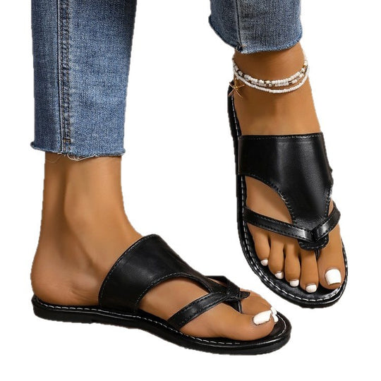 Damen komfortable Zehentrenner-Sandalen mit stylischem Design R&B