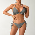 Damen Triangel-Bikini mit verspielten Rüschendetails R&B