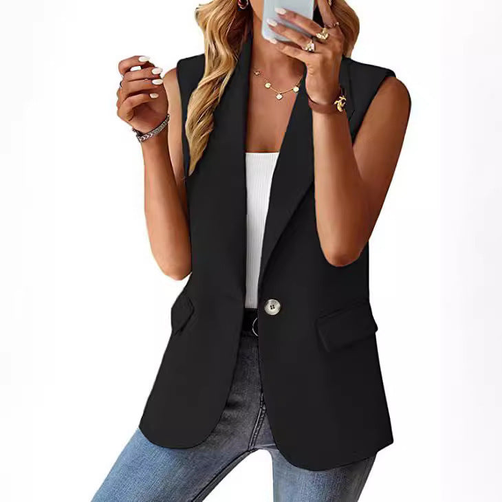 Damen ärmelloses Blazer R&B