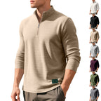 Herren Stepppullover mit modernem Reißverschluss und strukturiertem Design R&B