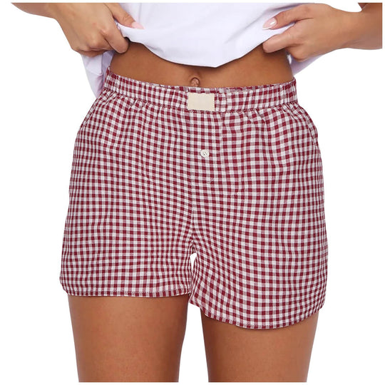 Damen lässige Karohose R&B