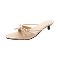 Damen Elegante Slingback-Mules mit dekorativen Schleifen R&B
