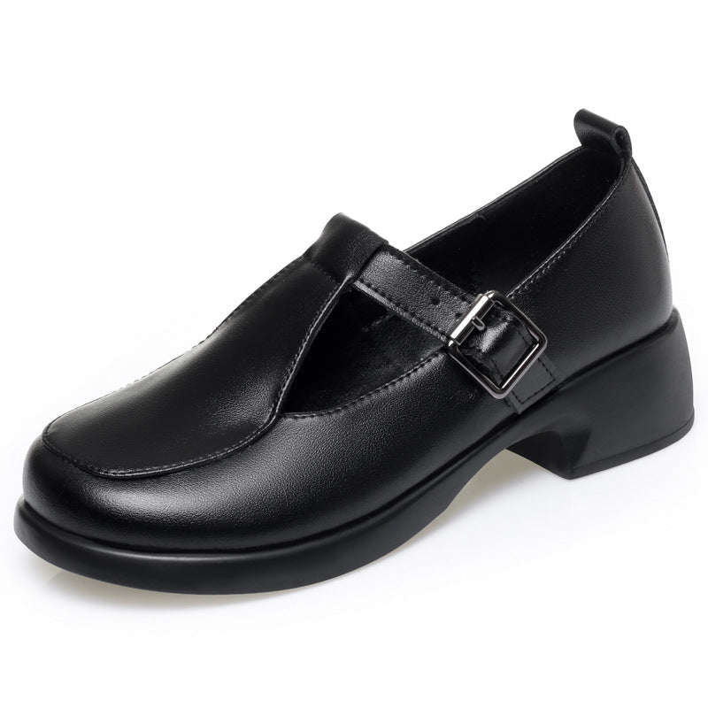 Damen Mary Jane Schuhe mit verstellbarem Riemen und bequemen Blockabsatz R&B