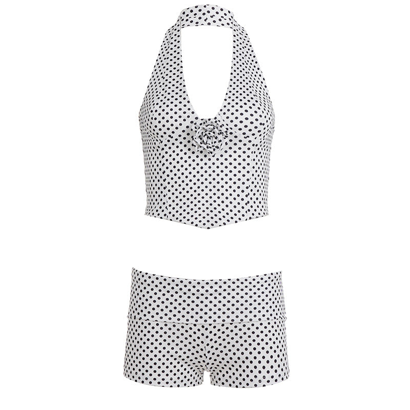 Damen Badeanzug-Set mit floralem Design und funktionalen Trägern R&B