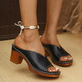 Damen klassische Clogs mit offenem Zehenbereich und Holzsohle R&B