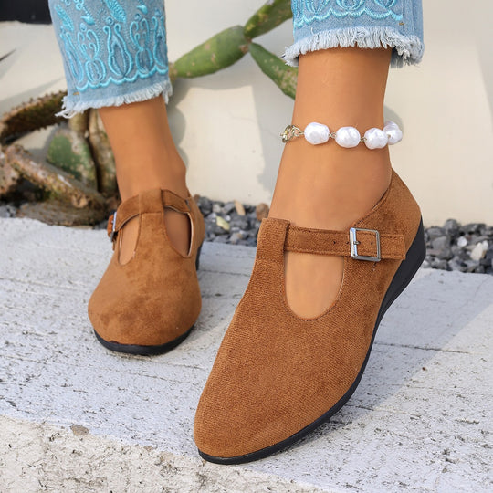 Damen Halbschuhe mit elegantem Riemendesign R&B