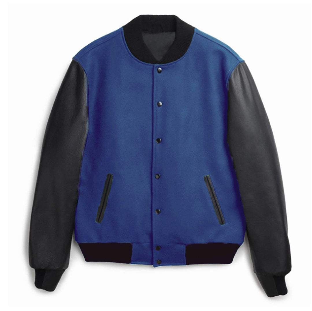 Damen trendige Baseballjacke mit ärmeln und praktischen Eingrifftaschen R&B