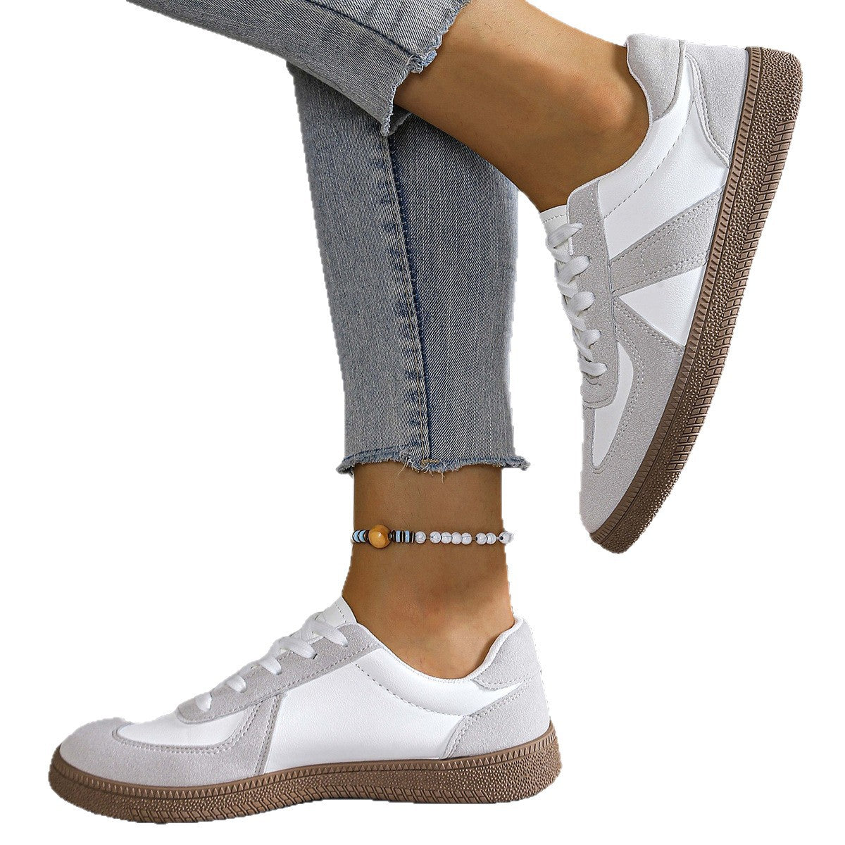 Damen Bequeme Sneakers mit weichem Obermaterial und rutschfester Sohle R&B