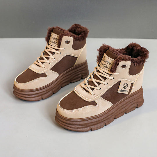 Damen High-Top Sneakers mit kuscheligem Innenfutter und sportlichem Profil R&B
