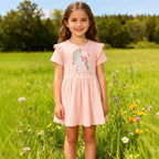 Mädchen Tüllkleid mit niedlichem Einhornmotiv R&B