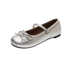 Damen Ballerinas mit elegantem Schnallen-Design und glitzerndem Obermaterial R&B
