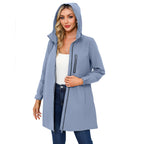 Damen Funktionsjacke mit verstellbarem Kapuzenkragen