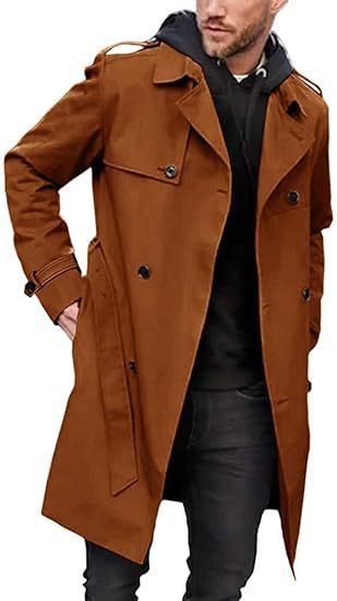 Herren Trenchcoat mit klassischem Stil R&B