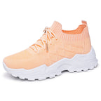 Damen Freizeitsneakers mit atmungsaktivem Strickoberteil und dämpfender Sohle R&B