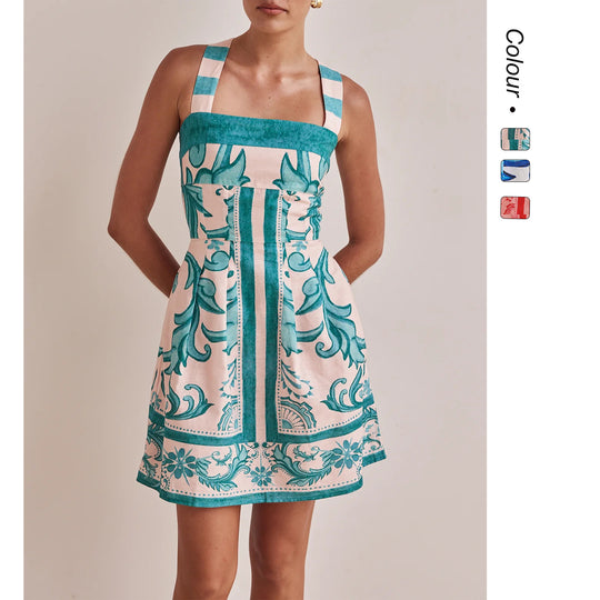 Damen Sommerkleid mit elegantem Design und praktischen Taschen R&B