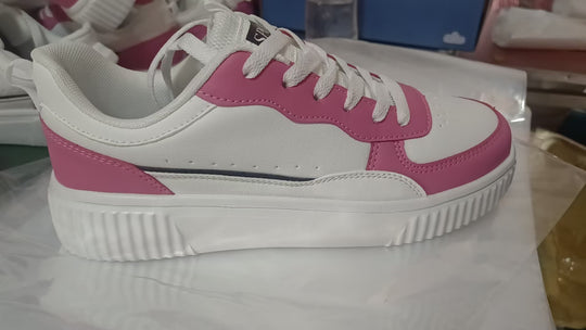 Damen nan Plateau-Sneaker mit besonders dicker Laufsohle und gepolstertem Komfortfußbett R&B