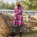 Damen Karierte Overshirtjacke R&B