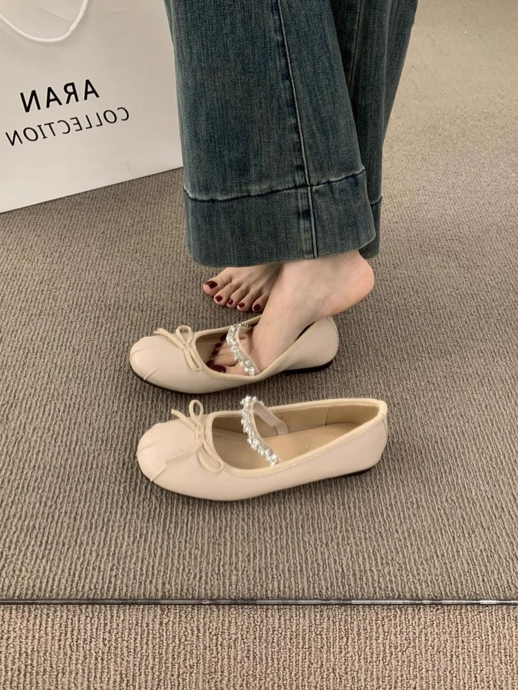 Damen Ballerinas mit elegantem Schleifenakzent und hochwertigem Innenfutter R&B