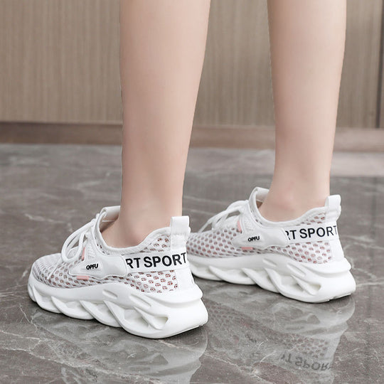 Damen Sportliche Sneaker mit atmungsaktiver Mesh-Oberfläche und dämpfendem Profil R&B