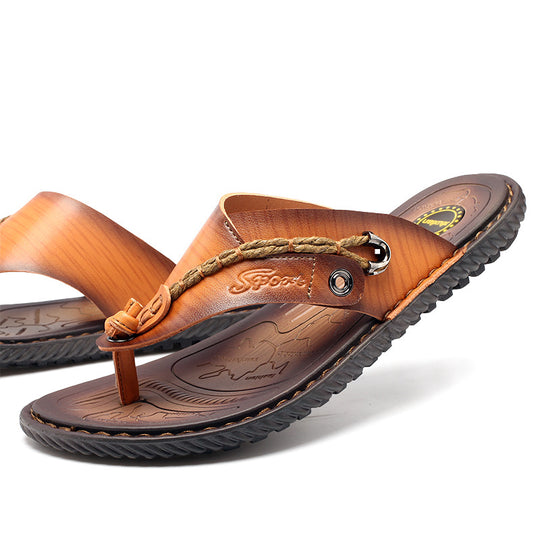 Herren Sportliche und strapazierfähige Zehentrenner-Sandalen mit rutschfester Sohle R&B