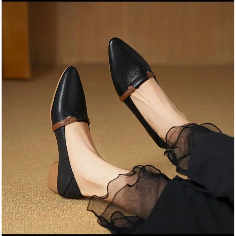Damen Elegante Sling-Pumps mit modischem Riemchen und geschwungenem Absatz R&B