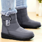 Damen Warmgefütterte Winterstiefel mit rutschfester Sohle und verstellbarem Riemen R&B