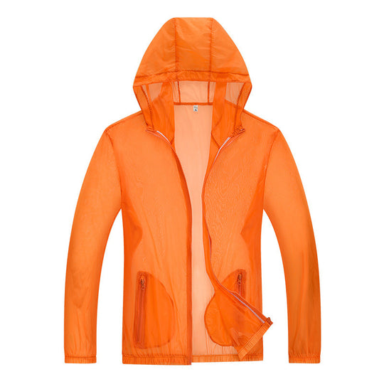 Herren ultraleichte Regenjacke mit verstellbarem Kapuzenbereich und reflektierenden Elementen R&B