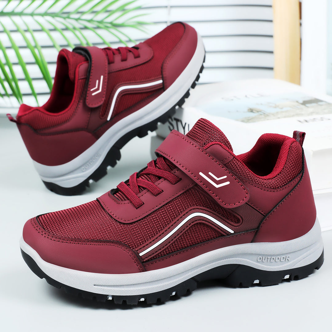Damen Sportliche Outdoor-Sneaker mit verstellbarem Klettverschluss und rutschfester Sohle R&B