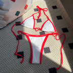 Damen Triangel-Bikini mit Herzdetails R&B