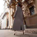 Damen Eleganter Doppelreiher-Mantel mit strukturierten Details R&B