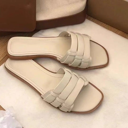 Damen Komfortable Slipper mit eleganten Riemen R&B