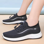 Damen Modische und bequeme Sport-Sneaker mit elastischem Schnellschnürsystem R&B