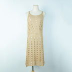Damen gehäkeltes Sommerkleid mit raffinierten Cut-Outs R&B