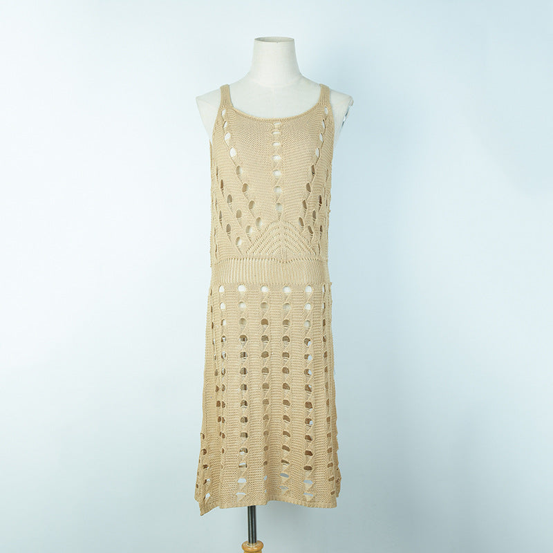 Damen gehäkeltes Sommerkleid mit raffinierten Cut-Outs R&B