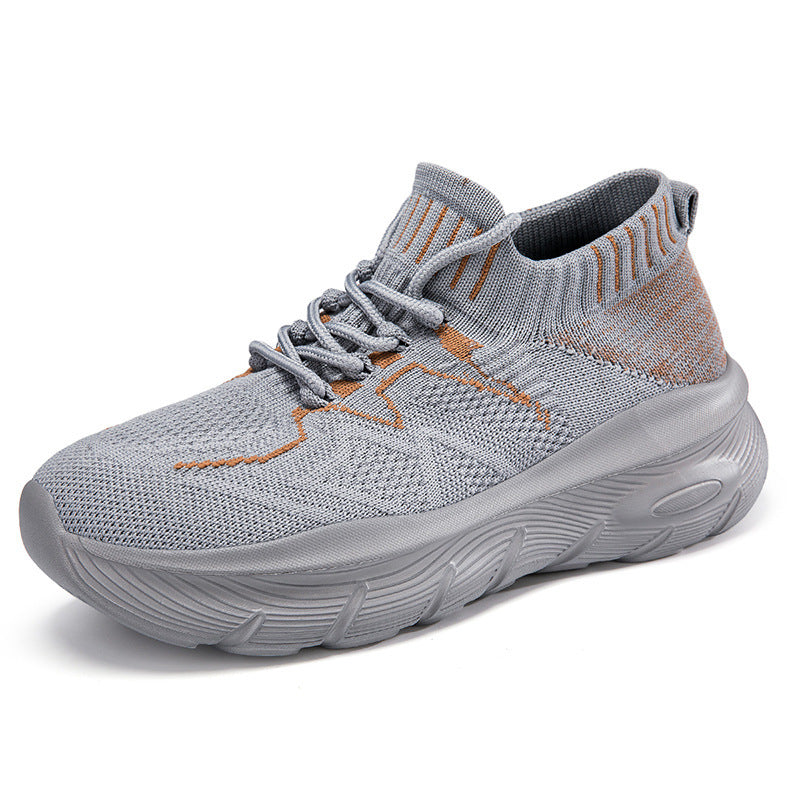 Damen Sportliche Strick-Laufschuhe mit flexiblem Schaft und rutschfester Sohle R&B