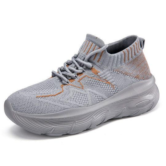 Damen Sportliche Strick-Laufschuhe mit flexiblem Schaft und rutschfester Sohle R&B