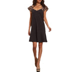 Damen Sommerliches Kleid mit Spitzen-Ärmeldetails R&B