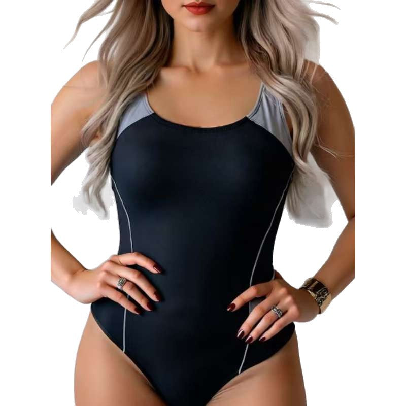 Damen Sportlicher Badeanzug mit Hoch elastischem Material