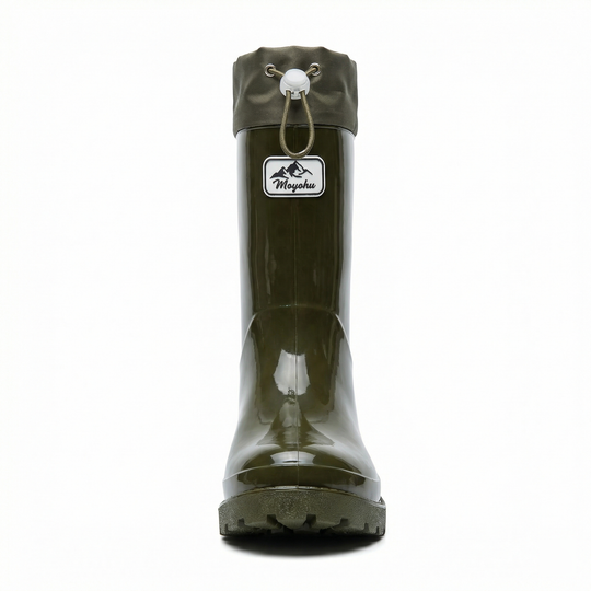 Damen Hochwertige und Stylische Gummistiefel mit Verstellbarem Schnürsystem R&B