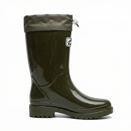 Damen Hochwertige und Stylische Gummistiefel mit Verstellbarem Schnürsystem R&B