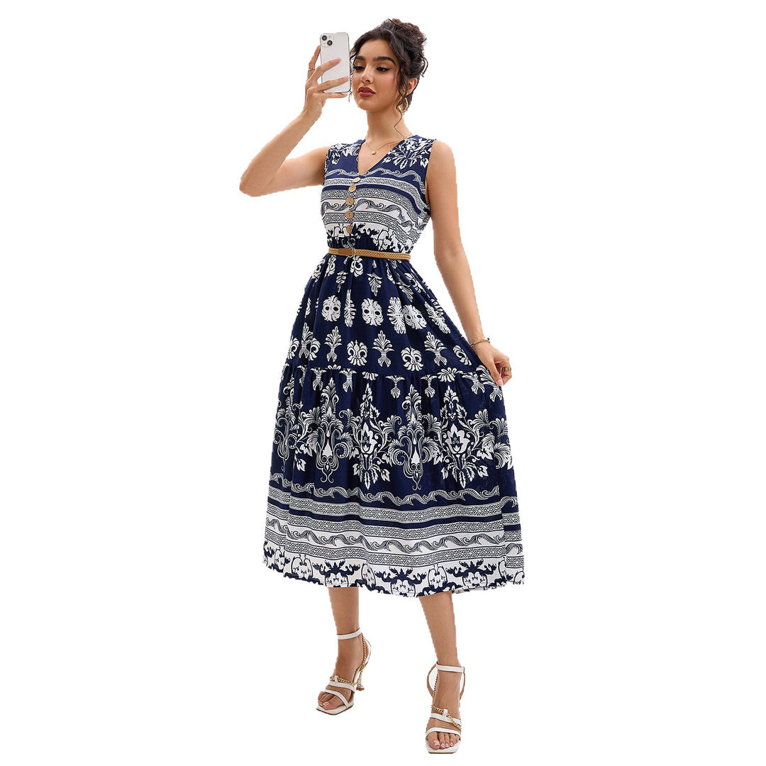 Damen Midikleid mit floralen Mustern R&B
