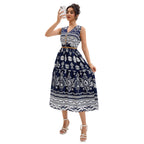 Damen Midikleid mit floralen Mustern