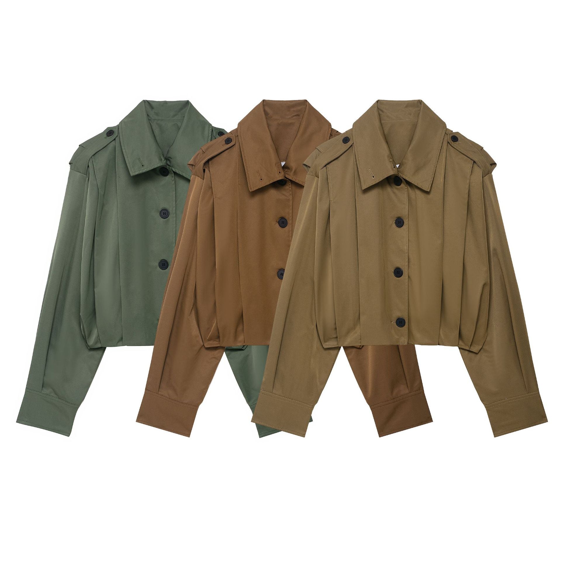 Damen lässige cropped Jacke R&B