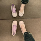 Damen Ballerinas mit dekorativem Schleifendetail und hochwertiger Fleeceaussensohle R&B