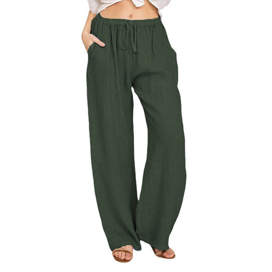 Damen bequeme Leinenhose R&B