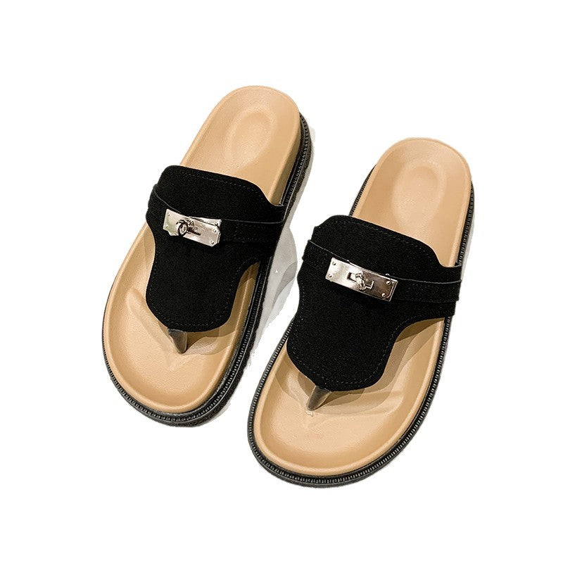 Damen modische Chic-Schlappen mit exklusivem Design und komfortabler Sohle EB