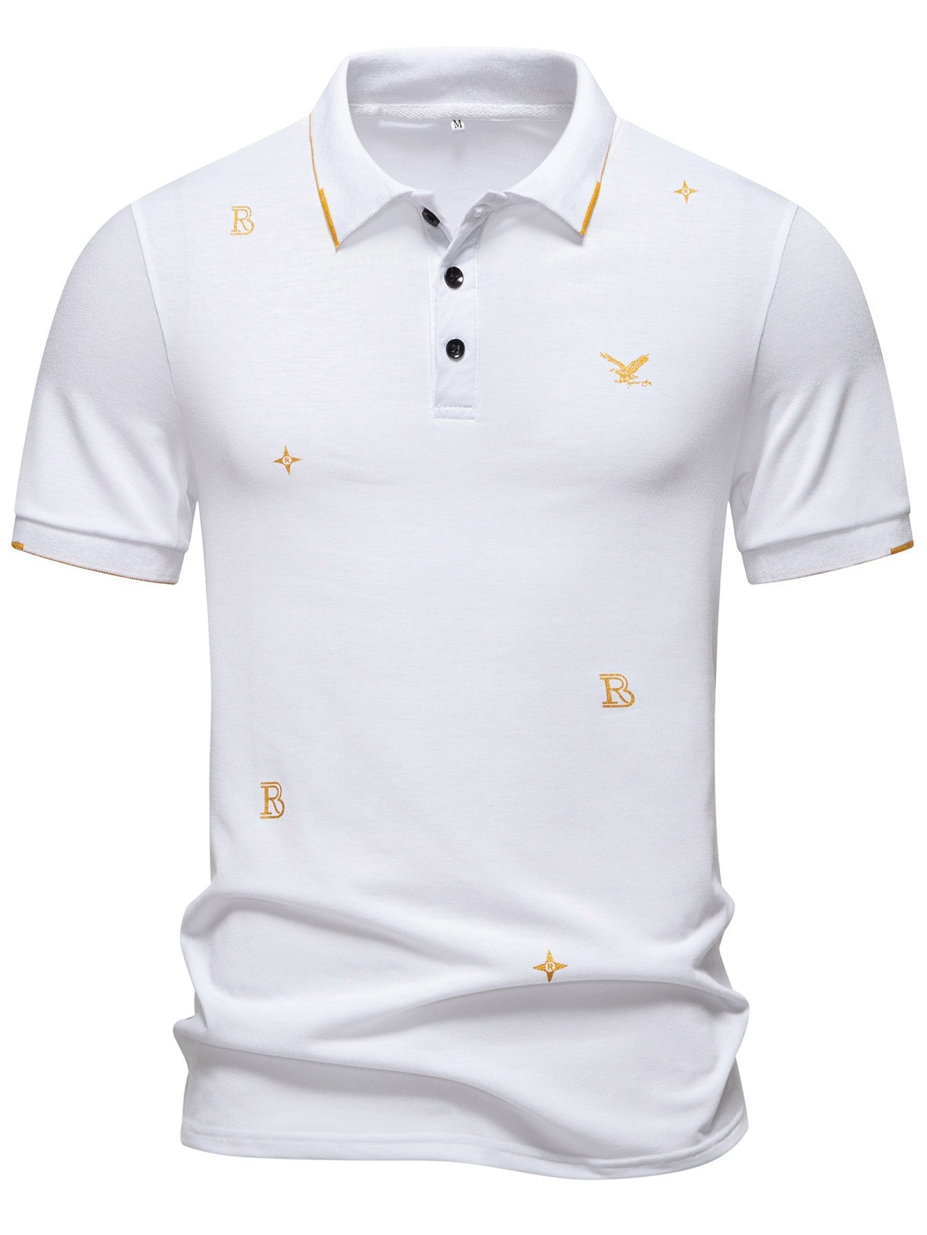 Herren Polohemd mit modischem Stickdesign und hochwertigem Stoff