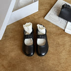Damen Ballerinas mit innovativem Riemchen und elastischem Abschluss R&B