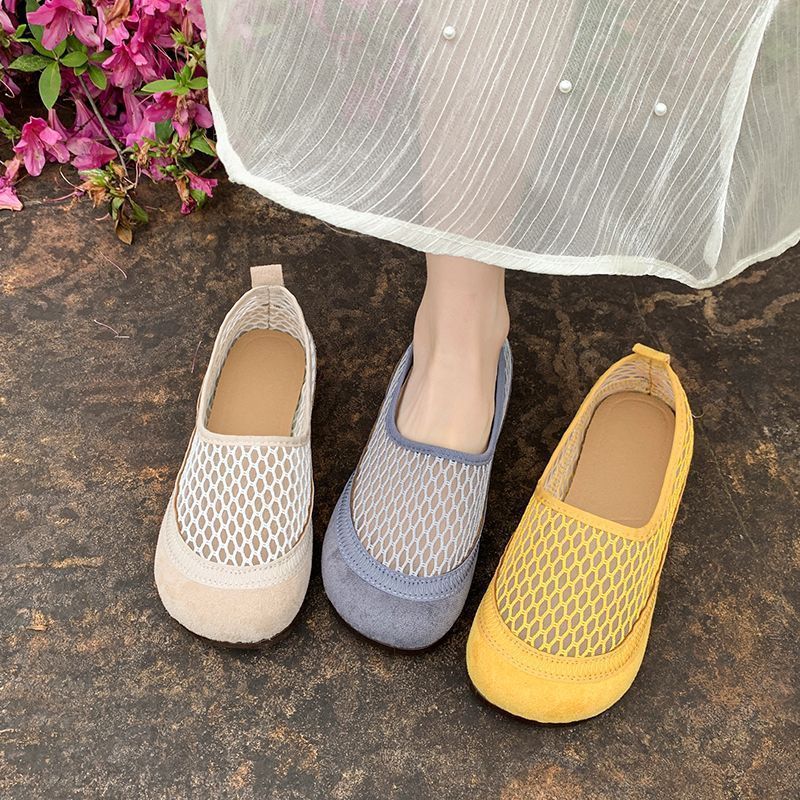 Damen Ballerinas aus atmungsaktivem Netzmaterial R&B